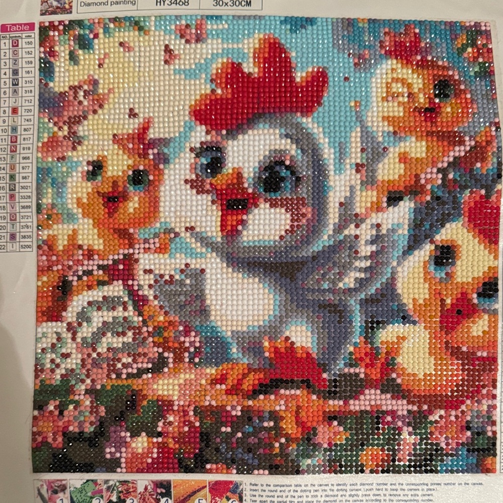 Colorful Chicken Diamond Painting